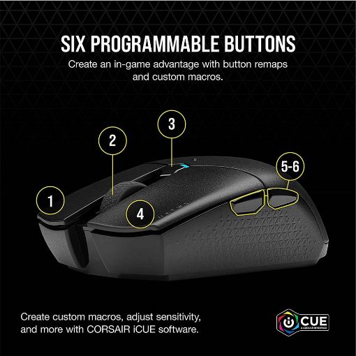 Εικόνα της Ποντίκι Corsair Katar Pro Wireless Black CH-931C011-EU