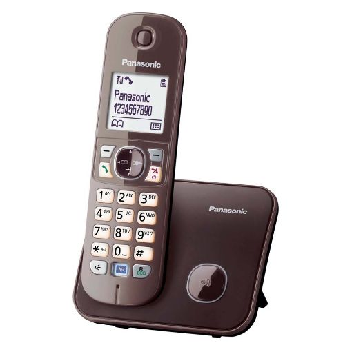 Εικόνα της Ασύρματο Τηλέφωνο Panasonic KX-TG6811GA Moca-Brown
