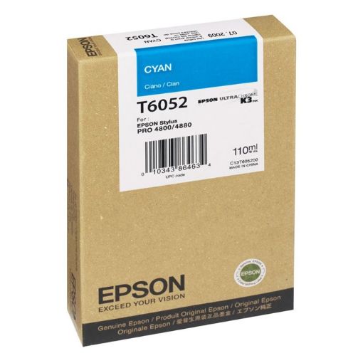 Εικόνα της Μελάνι Epson T6052 Cyan C13T605200