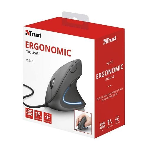 Εικόνα της Ποντίκι Trust Verto Ergonomic 22885