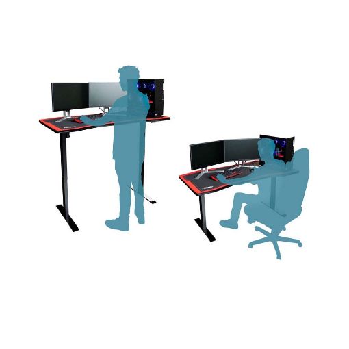 Εικόνα της Gaming Desk Nitro Concepts D16M Carbon Red (Mechanical) 160x80cm NC-GP-DK-005