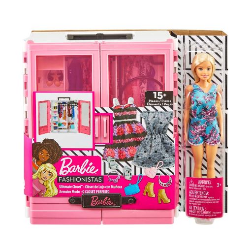 Εικόνα της Barbie - Fashionistas Νέα Ντουλάπα της Barbie με κούκλα GBK12
