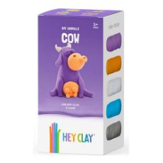 Εικόνα της Hey Clay Claymates - Cow, Colorful Kids Modeling Air-Dry Clay, 5 Cans MAE003