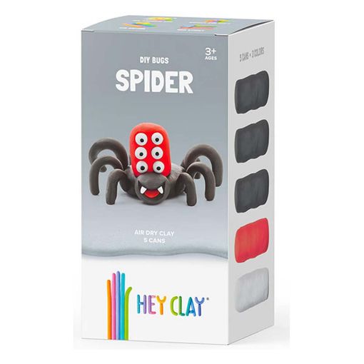 Εικόνα της Hey Clay Claymates - Spider, Colorful Kids Modeling Air-Dry Clay, 5 Cans MMN006