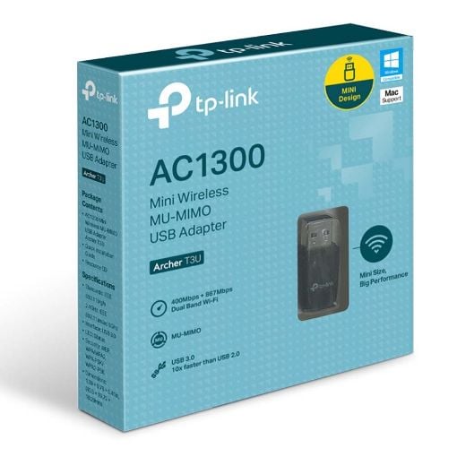 Εικόνα της WiFi USB Adapter Tp-Link Archer T3U Nano Dual Band AC1300