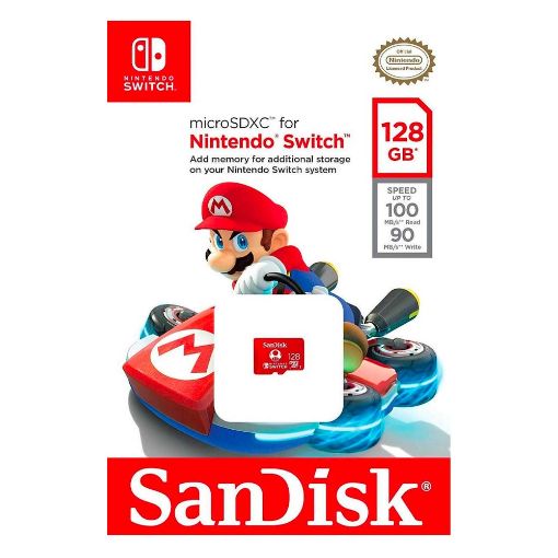 Εικόνα της Κάρτα Μνήμης MicroSDXC Sandisk 128GB for Nintendo Switch SDSQXAO-128G-GNCZN