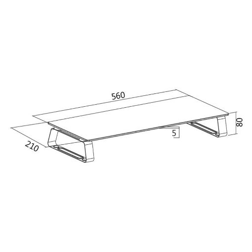 Εικόνα της Logilink Glass Monitor Riser 13-32'' BP0027