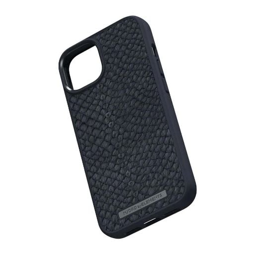 Εικόνα της Θήκη Njord by Elements Salmon Leather for iPhone 14 (6.7) Black NA42SL00
