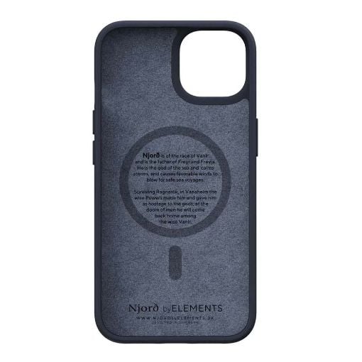 Εικόνα της Θήκη Njord by Elements Salmon Leather for iPhone 14 (6.7) Black NA42SL00
