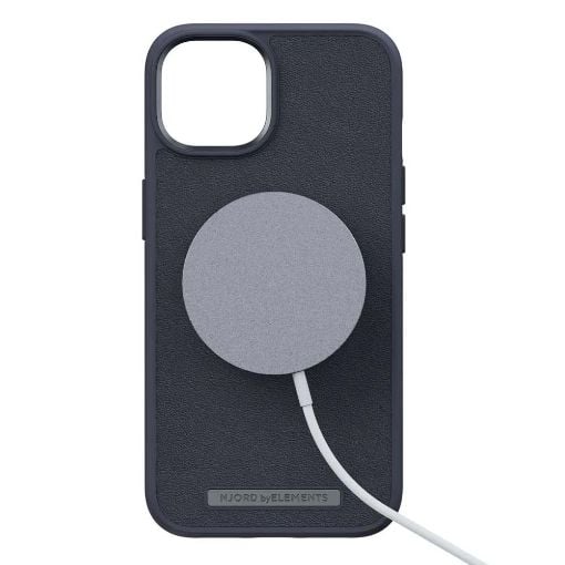 Εικόνα της Θήκη Njord by Elements Genuine Leather for iPhone 14 (6.7) Black NA42GL00