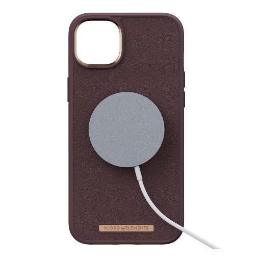 Εικόνα της Θήκη Njord by Elements Genuine Leather for iPhone 14 (6.7) Brown NA42GL05