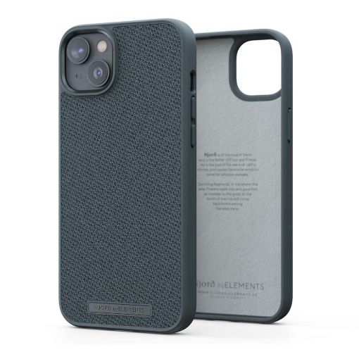 Εικόνα της Θήκη Njord by Elements Fabric Tonal for iPhone 14 (6.7) Dark Grey NA42TN09