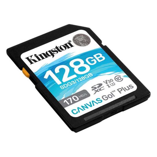 Εικόνα της Κάρτα Μνήμης SDXC Kingston Canvas Go! Plus 128GB SDG3/128GB