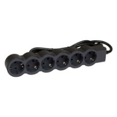 Εικόνα της Πολύπριζο Legrand 6 Θέσεων 1.5m Black/Dark Grey 694558