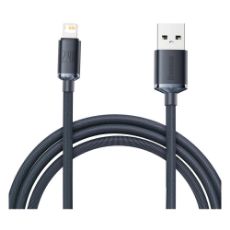 Εικόνα της Καλώδιο Baseus Crystal Shine USB-A to Lightning Braided 2.4Α 2m Black CAJY000101