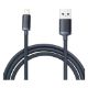 Εικόνα της Καλώδιο Baseus Crystal Shine USB-A to Lightning Braided 2.4Α 2m Black CAJY000101