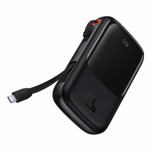 Εικόνα της Power Bank Baseus Qpow Pro Dual USB-A & USB-C 10000mAh 22.5W Black PPQD020101