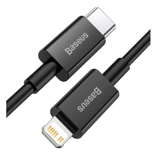 Εικόνα της Καλώδιο Baseus Superior USB-C to Lightning 20W PD 2m Black CATLYS-C01