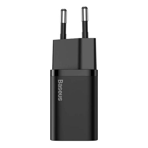 Εικόνα της Φορτιστής Baseus Super Si 1C USB-C με Καλώδιο USB-C 1m PD 25W Black TZCCSUP-L01