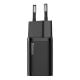 Εικόνα της Φορτιστής Baseus Super Si 1C USB-C με Καλώδιο USB-C 1m PD 25W Black TZCCSUP-L01