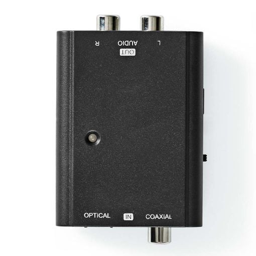 Εικόνα της Audio Converter Nedis RCA/Toslink to 2 x RCA F/F Black ACON2509BK