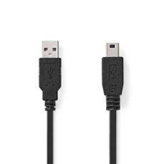 Εικόνα της Καλώδιο Nedis USB 2.0 to Mini USB AM/BM 2m Black CCGB60300BK20