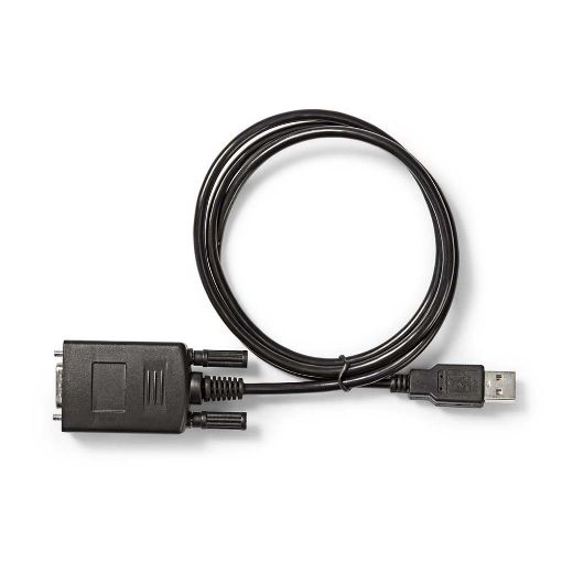 Εικόνα της Καλώδιο Nedis USB 2.0 to Serial M/M 0.9m Black CCGW60852BK09