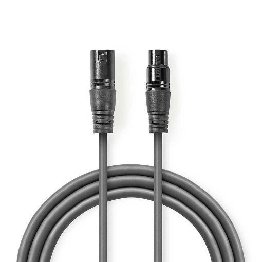 Εικόνα της Καλώδιο Nedis XLR M/F 1.5m Black COTH15010GY15
