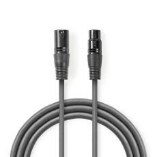 Εικόνα της Καλώδιο Nedis XLR M/F 3m Black COTH15010GY30