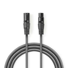 Εικόνα της Καλώδιο Nedis XLR M/F 5m Black COTH15010GY50