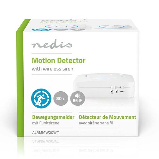 Εικόνα της Motion Detection Alarm Nedis White ALRMMW20WT