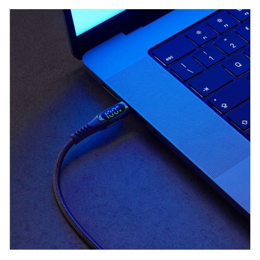 Εικόνα της Καλώδιο Cellular Line Display USB-C to USB-C Black 5Α 2m Black USBDATADISC2CTAB2K