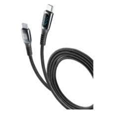 Εικόνα της Καλώδιο Cellular Line Display USB-C to USB-C Black 5Α 2m Black USBDATADISC2CTAB2K
