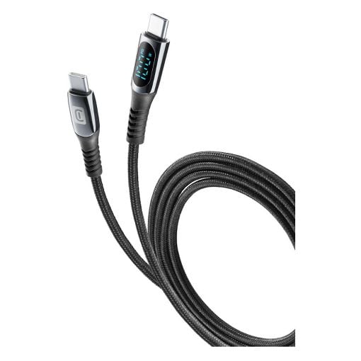 Εικόνα της Καλώδιο Cellular Line Display USB-C to USB-C Black 5Α 2m Black USBDATADISC2CTAB2K