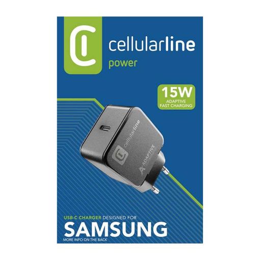 Εικόνα της Φορτιστής Cellular Line USB-C 15W Black ACHSMUSBC15WK