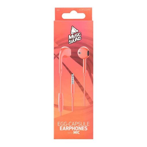 Εικόνα της Handsfree Cellular Line Jack 3,5mm Red AUCAPSULEMSR