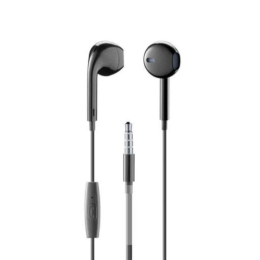 Εικόνα της Handsfree Cellular Line Jack 3,5mm Black AUCAPSULEMSK