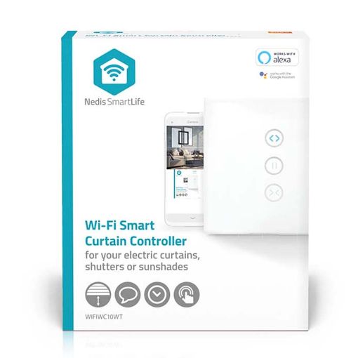 Εικόνα της Nedis SmartLife Curtain Wall Switch White WIFIWC10WT