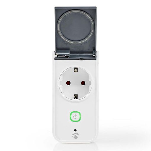 Εικόνα της Nedis SmartLife Smart Plug Power Meter Type F (CEE 7/7) IP44 Grey/White WIFIPO120FWT