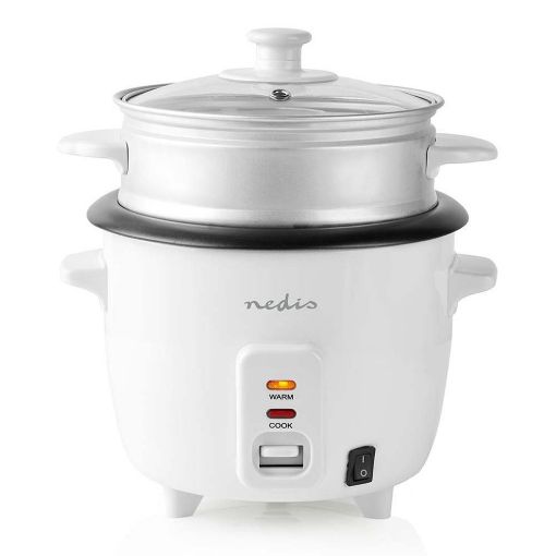 Εικόνα της Rice Cooker Nedis 300W 0.6Lt White KARC06WT