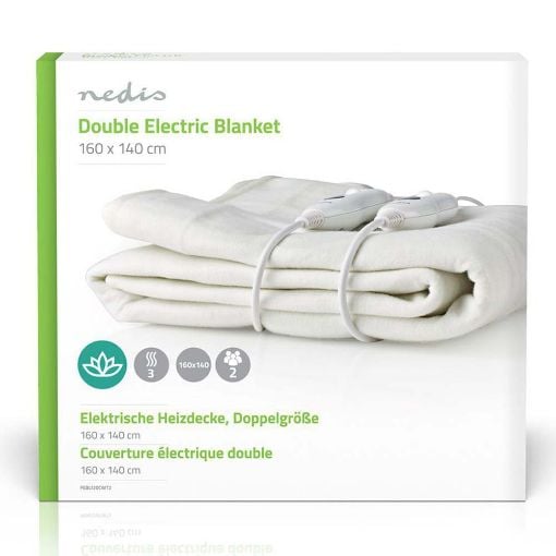 Εικόνα της Διπλό Ηλεκτρικό Υπόστρωμα Nedis 120W 140 x 160 cm PEBL110CWT2