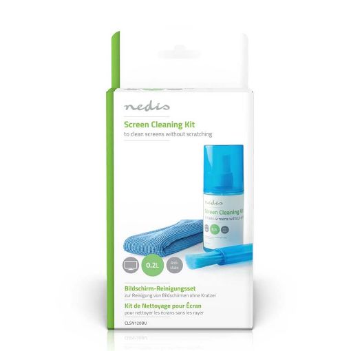 Εικόνα της Κιτ Καθαρισμού για Οθόνες Nedis 200ml CLSN120BU