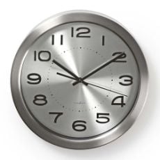 Εικόνα της Μεταλλικό Ρολόι Τοίχου Nedis 30cm Silver CLWA010MT30SR
