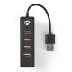 Εικόνα της USB Hub Nedis 4-Port USB-A Black UHUBU2420BK