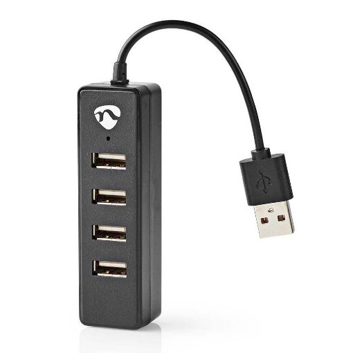 Εικόνα της USB Hub Nedis 4-Port USB-A Black UHUBU2420BK