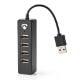 Εικόνα της USB Hub Nedis 4-Port USB-A Black UHUBU2420BK