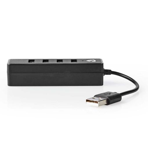 Εικόνα της USB Hub Nedis 4-Port USB-A Black UHUBU2420BK