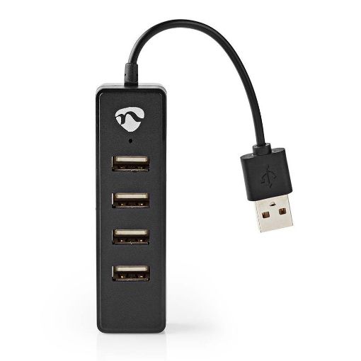 Εικόνα της USB Hub Nedis 4-Port USB-A Black UHUBU2420BK