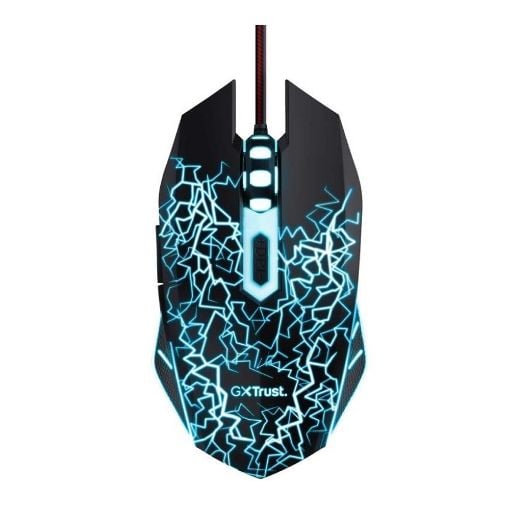 Εικόνα της Ποντίκι Trust Gaming with LED Light & Mouse Pad Black 24752