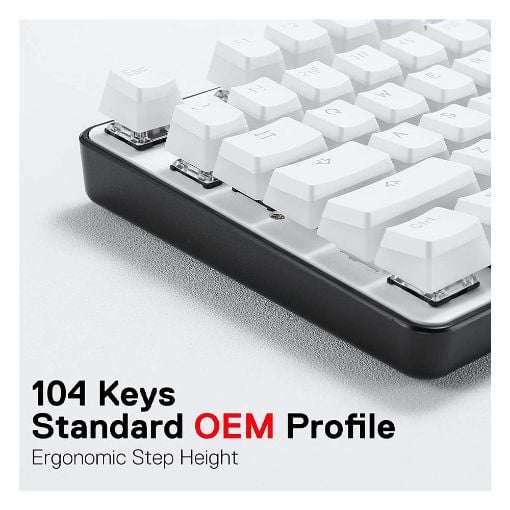 Εικόνα της Redragon A130 Pudding Keycaps White (US)